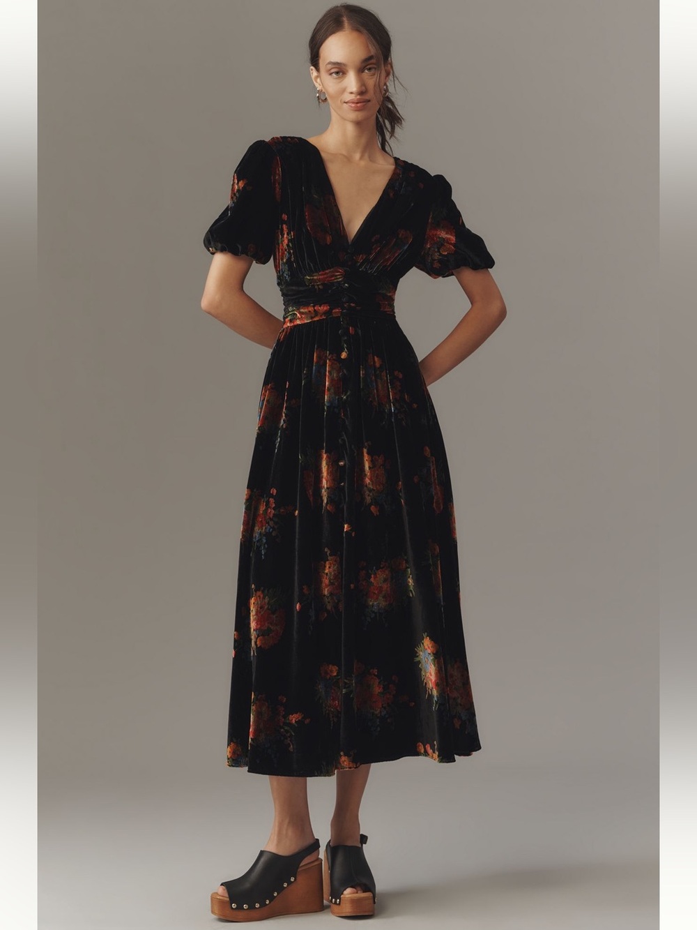 Nwt Katerina Burton front midi dress